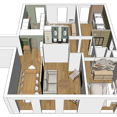 La Serrisienne 8 - Val D'europe - Disneyland Paris - 8 A 10 Personnes Apartment